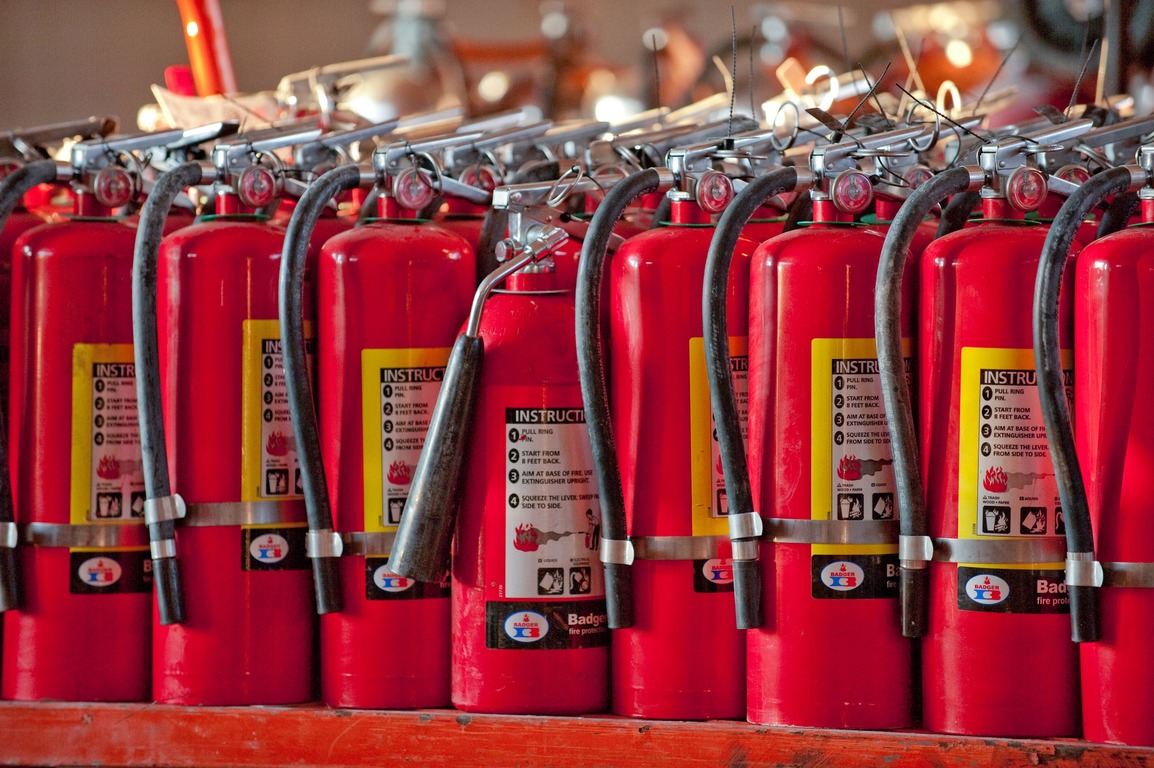 Provision of fire extinguishers and their maintenance